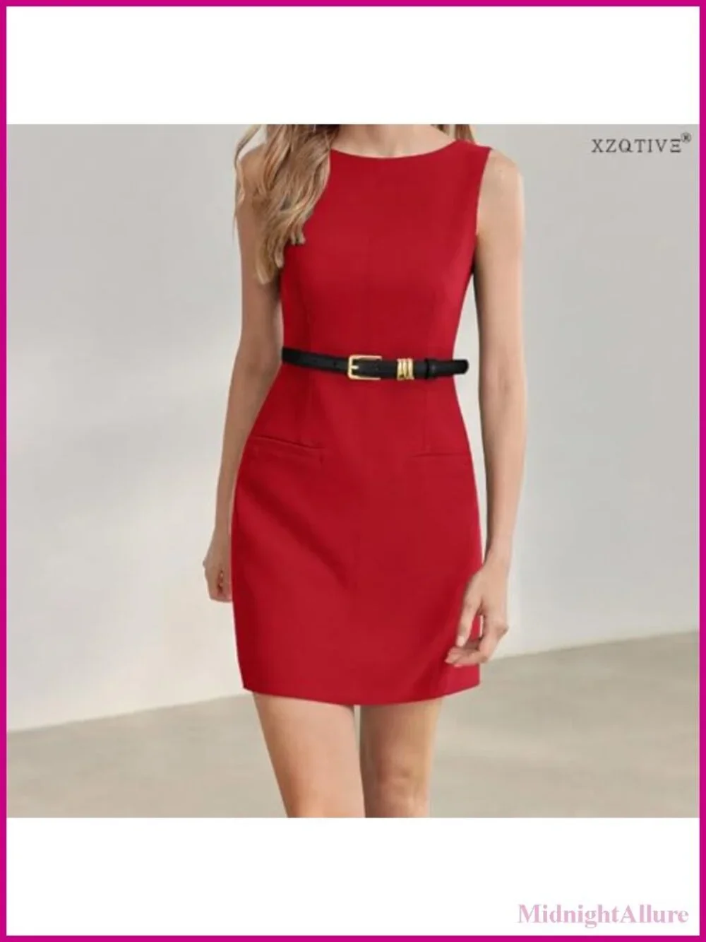 Women's Skinny PU Leather Belt Thin Waist Gold Buckle Metal Loops